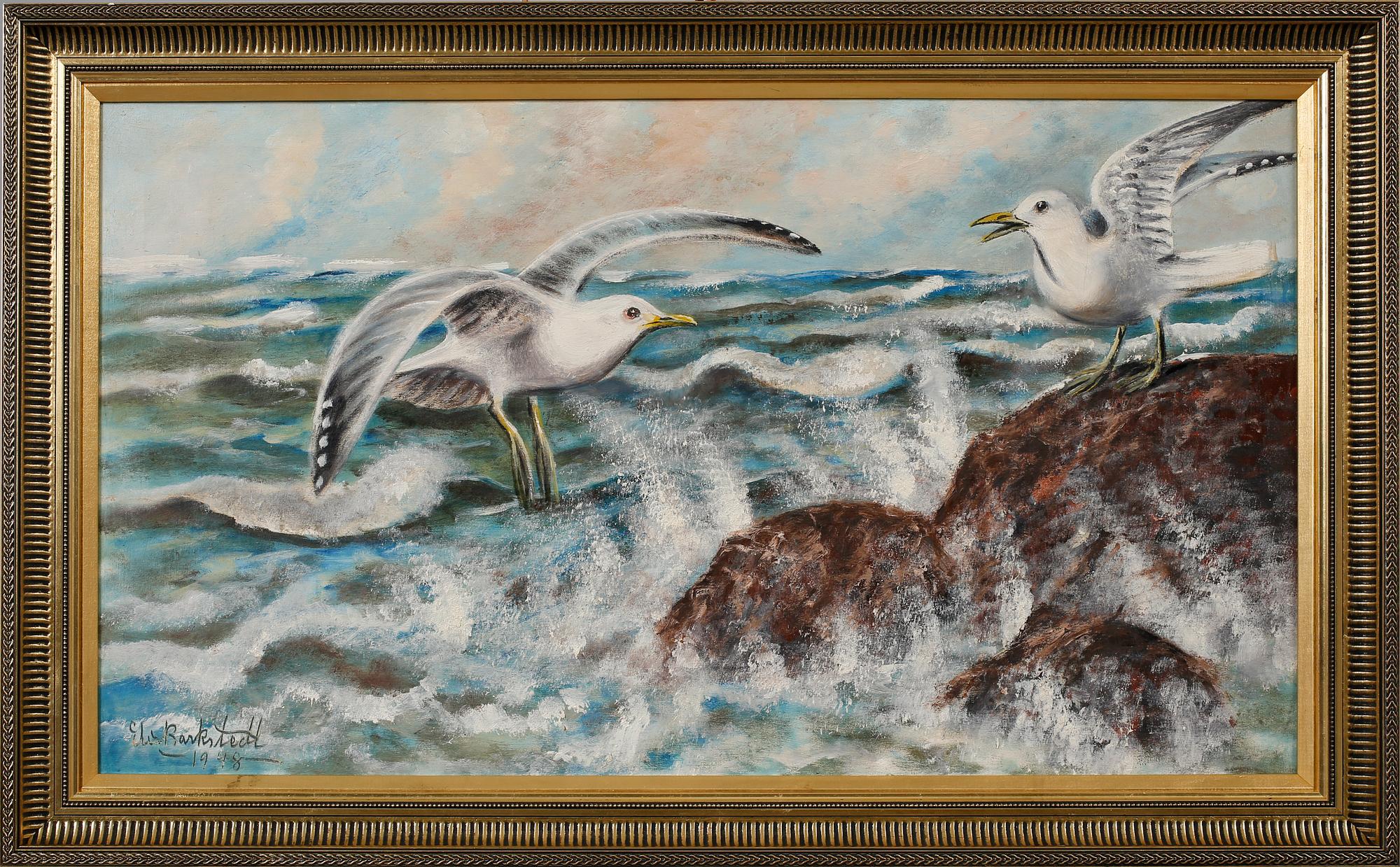 ELIS BARKSTEDT, olja på duk, signerad.