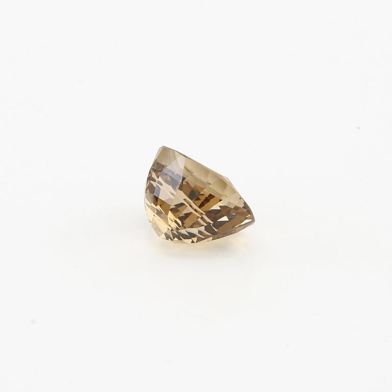 Loose, step-cut citrine, likely from Wiwen Nilsson's workshop.