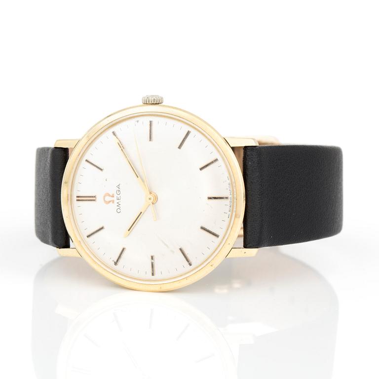 HERRARMBANDSUR, guld, Omega, 1960-tal. Tot ca 28 gram.