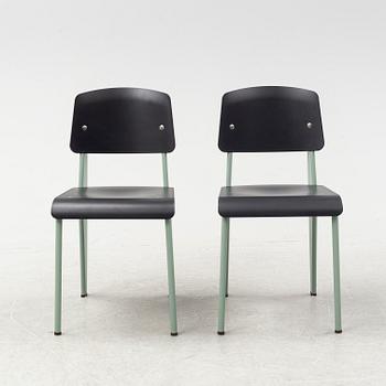 Jean Prouvé, a pair of 'Standard' chairs, Vitra, 2017.
