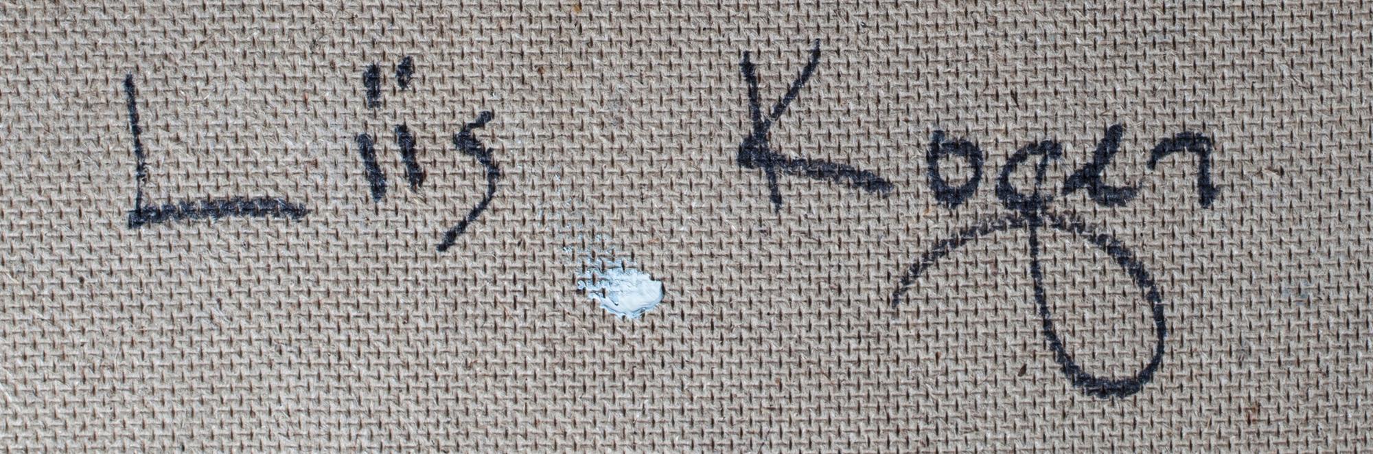 LIIS KOGER, olja på skiva, signerad a tergo.