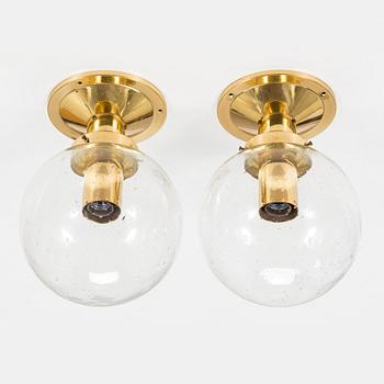 Hans-Agne Jakobsson, a pair of 'Globus',  ceiling lamps model T 472, Jakobsson AB, Markaryd.
