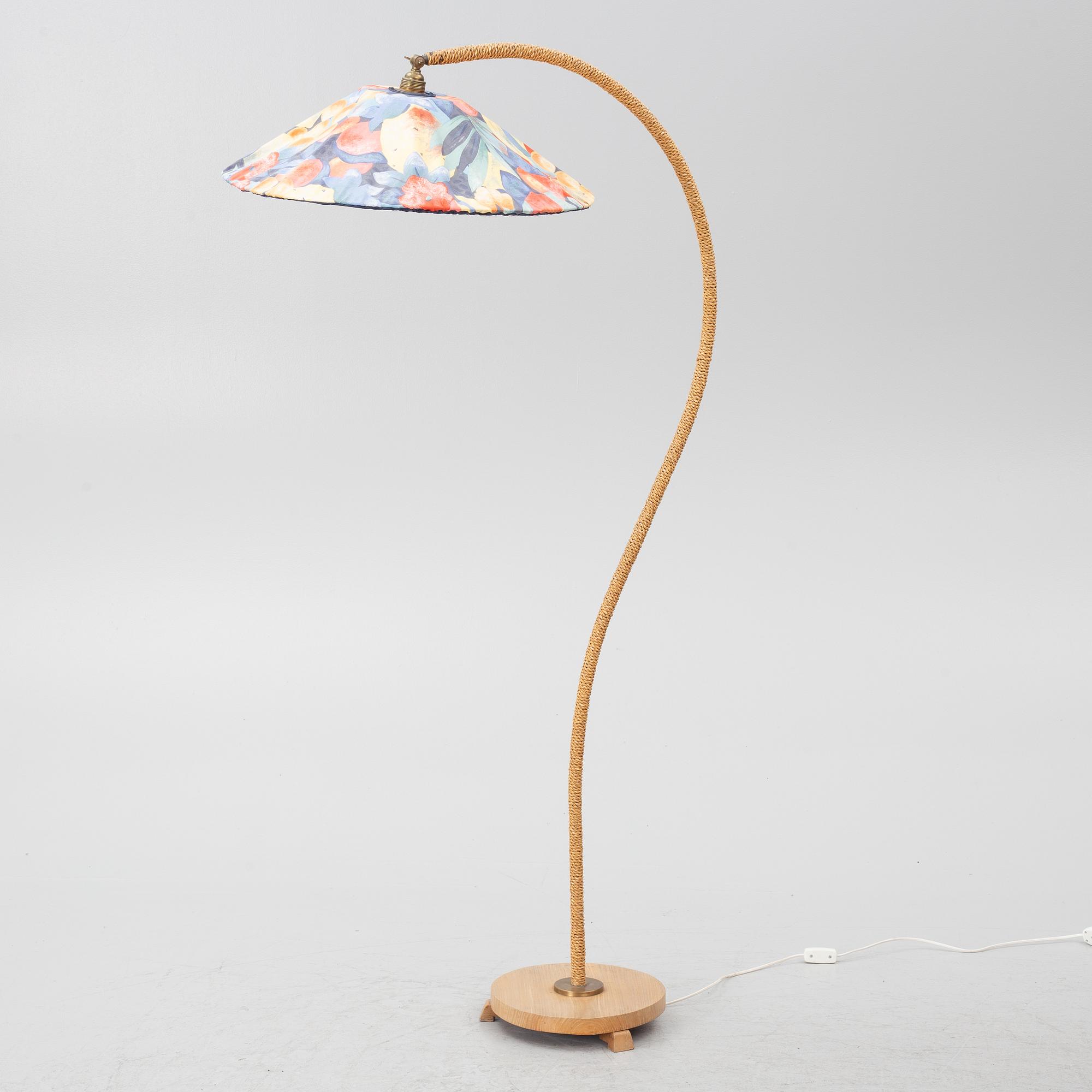 Floor lamp, Swedish Modern, 1940s.