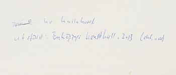 Sten Eklund, etching with watercolour, 1969, signed AP 2/6.