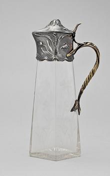 KANNA, glas och nysilver, jugend, 1900-talets början.