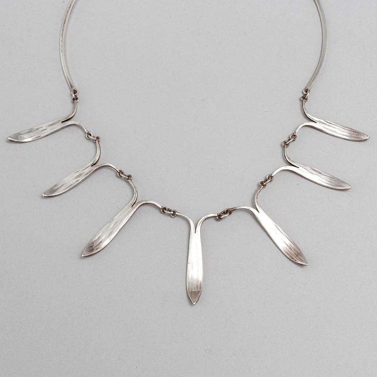 REY URBAN, a sterling silver necklace, Stockholm, 1963.