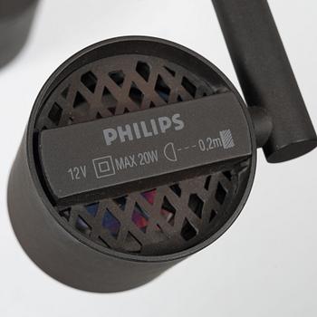 Ettore Sottsass, "Halo Click", bordslampor, 1 par, Philips 1988.