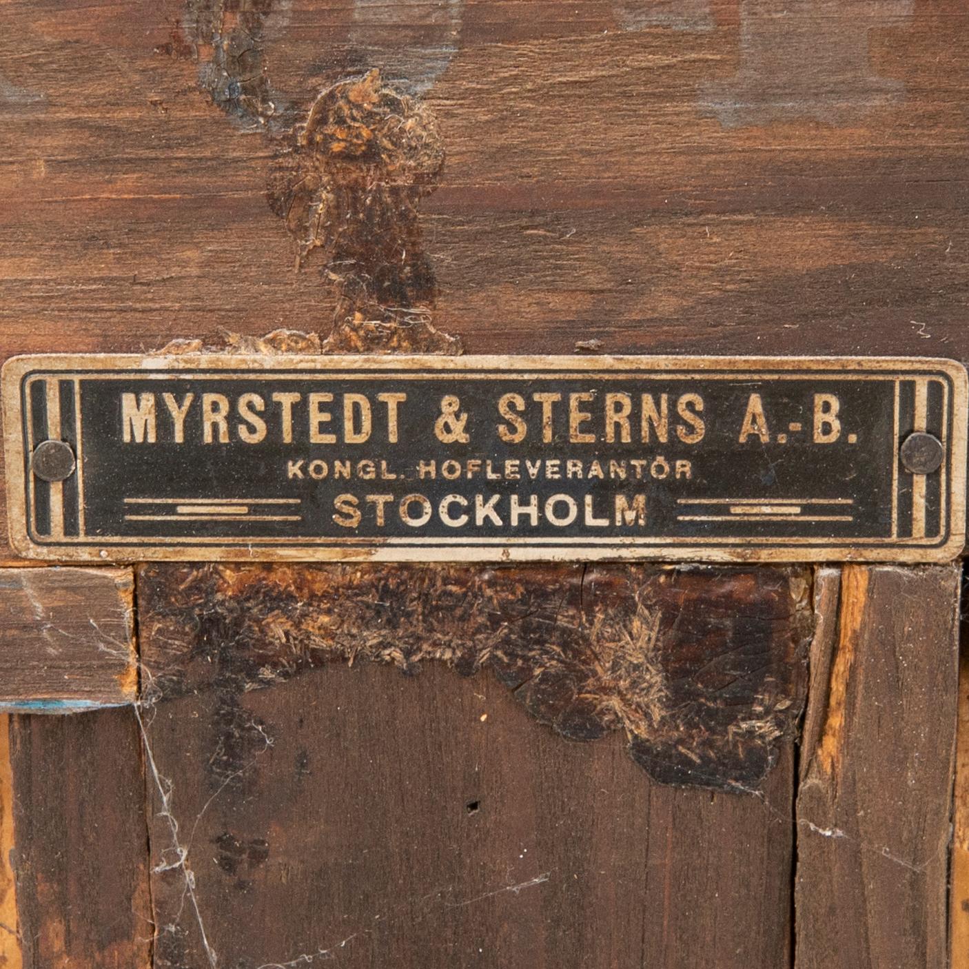 Bookcase Myrstedt & Sterns A.-B. Stockholm first half of the 20th century.