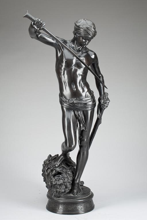 Jean Antonin Marius Mercié, "David vainqueur" (= The winner David).