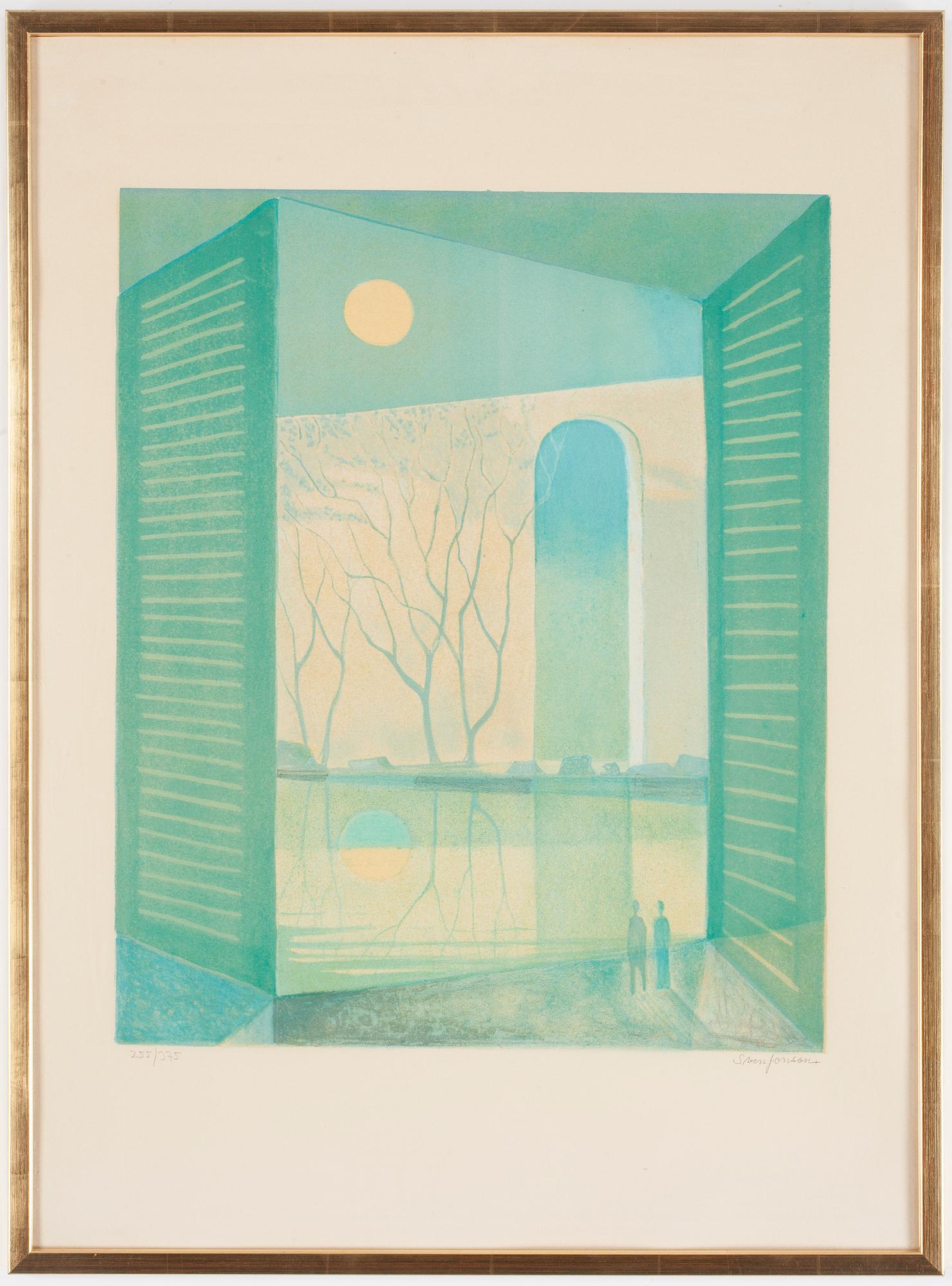 SVEN JONSON, färglitografi, signerad och numrerad 255/375.