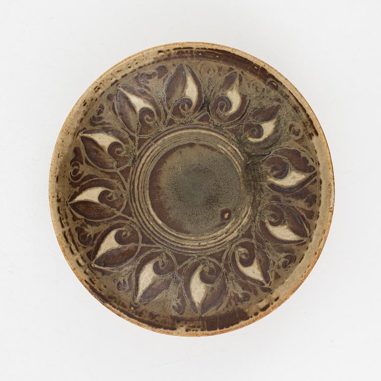 Richard Kjaergaard, skålfat, Danmark, omkring 1900-talets mitt.