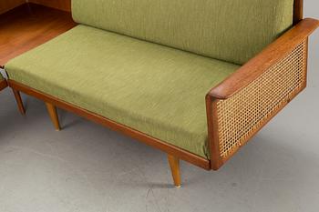 A CORNER SOFA BY KNUT SAETER, FOR  VATNE MÖBLER AS NORWAY.