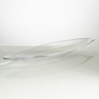 Aimo Okkolin, a glass dish, Riihimäen lasi Oy, Finland 1950s.