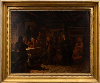 Robert Wilhelm Ekman,  "Pistol berättar i stugan" Ur Runebergs "Julkvällen".