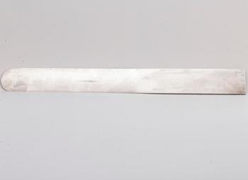 A Swedish 20th century sterling silver letter knife mark of WIWEN NILSSON Lund 1952 (?), total weight  ca 210 gr.