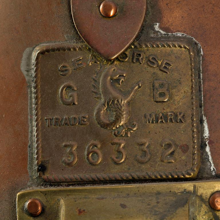 LANTERNOR, 2 st, koppar, bla William Harvie & Co, 1900-talets första hälft.