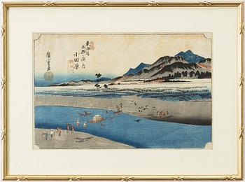 Ando Utagawa Hiroshige, Two woodblock prints, after.