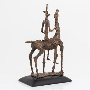 Carl-Emil Berglin, sculpture. Signed and dated. Foundry mark. Bronze, total height 48.5 cm.