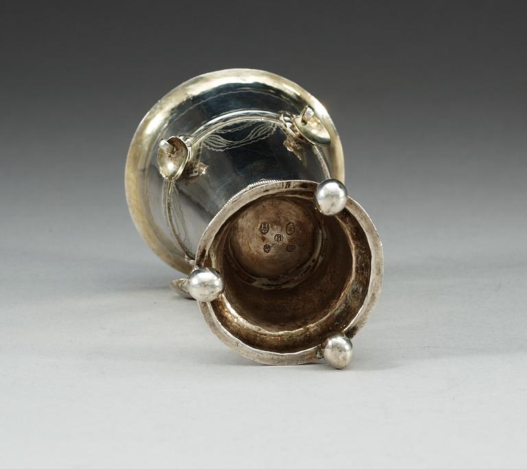 SKRAMMELBÄGARE, silver, Norge, 1800-tal. Vikt: 125 gram.