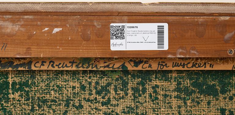 Carl Fredrik Reuterswärd, olja på duk, signerad och daterad 1961-62 a tergo.