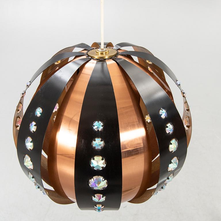 ceiling lamp, probably Werner Schou, Coronell Electro, Denmark, second half of the 20th century.