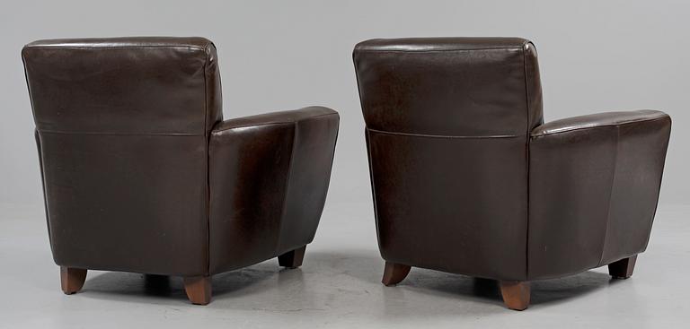 FÅTÖLJER, ett par, Natuzzi, Italien, 1900/2000-tal.