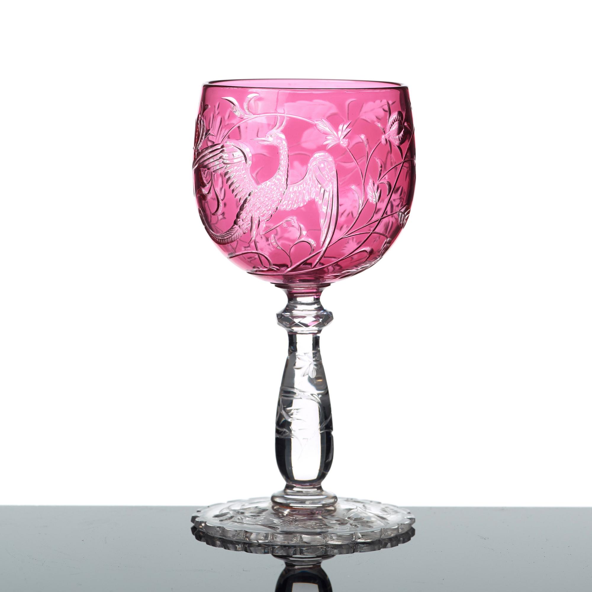 GLASSERVIS, 86 delar. Troligen Baccarat, omkring 1900.