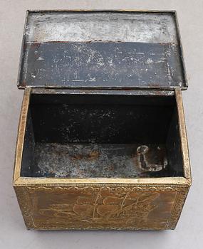KOLBOX, mässing, England, 1900-talets första hälft.