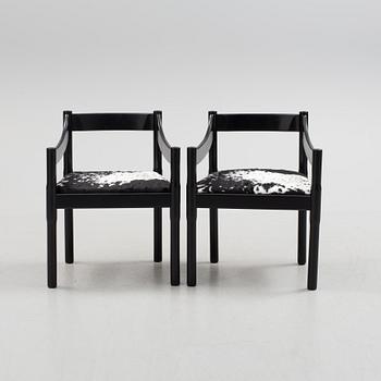 A pair of Vico Magistretti for Cassina "Carimate" Chairs.