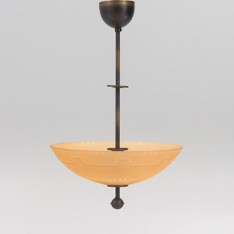 Cebe, a ceiling lamp model "65342", Svalöv, 1930's.