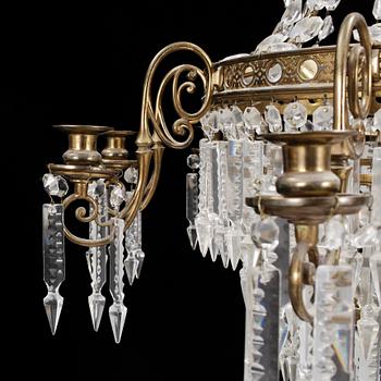 LJUSKRONA, oscariansk, sent 1800-tal. Höjd ca 88 cm.