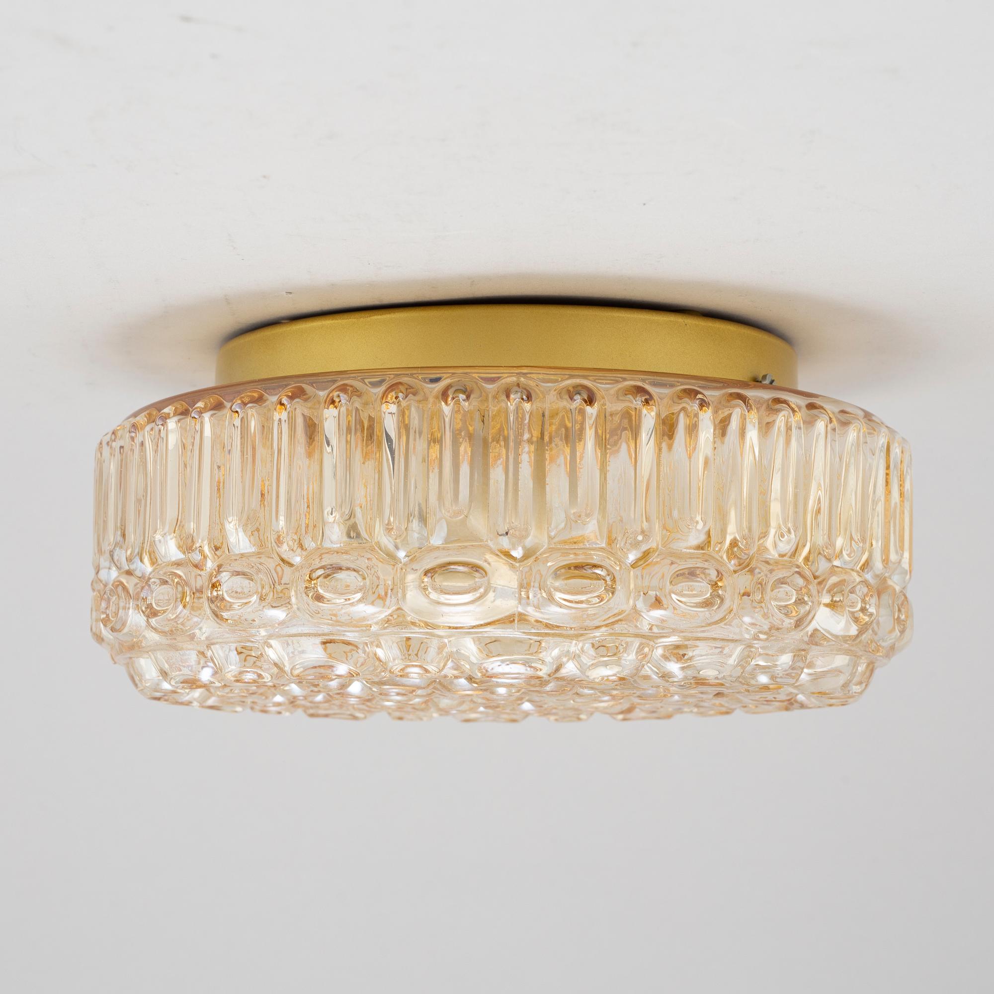 Helena Tynell, A glass ceiling light, Glashütte Limburg, Germany.