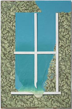 Philip von Schantz, mixed media on panel, signed and dated -68.