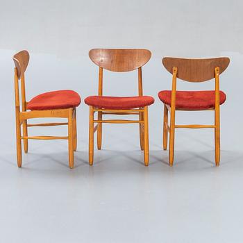 Chairs, 3 pcs, 1950s.