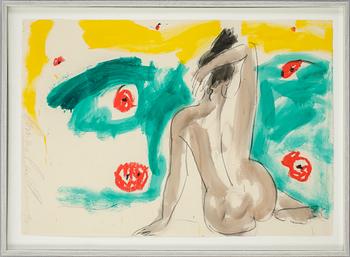 Luciano Castelli · LUCIANO CASTELLI. Gouache/Akvarell på papper. Sign Luciano Castelli o dat 90.