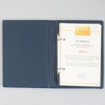 Myntsamling, minnes- och jubileumsmynt, 61 st, mestadels i silver. I tre schatull.