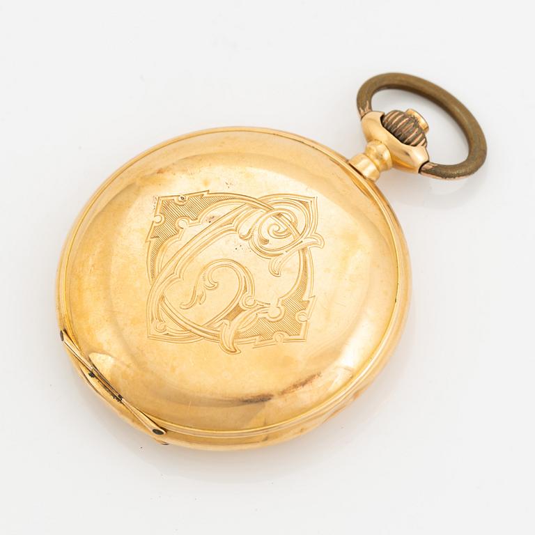 Pocket watch, hunter, 54 mm.