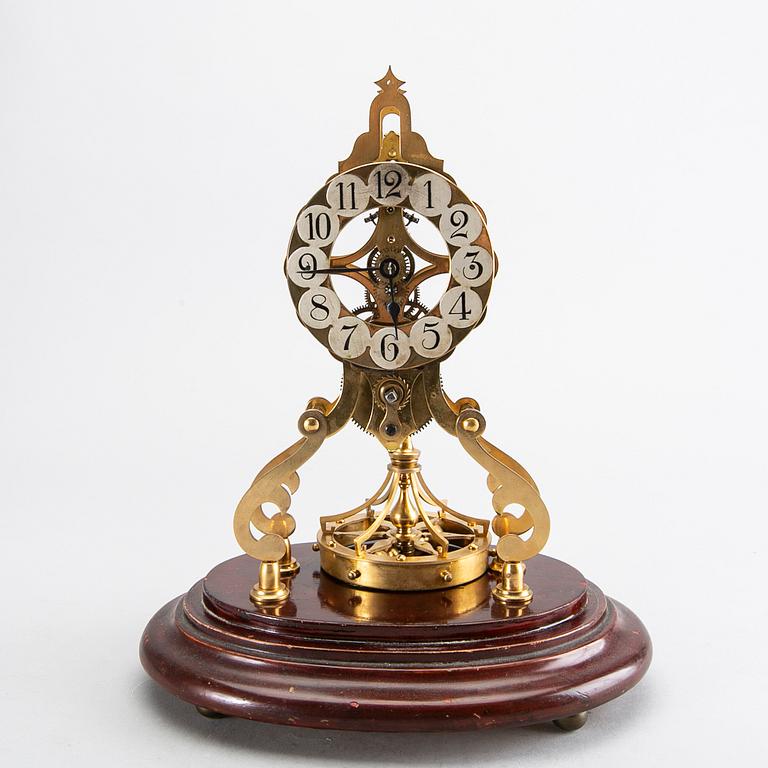 TABLE CLOCK, Gustav Becker, first half of the 20th century.