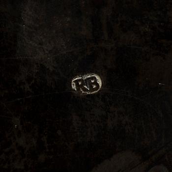 A SILVER WAITER, HOLLAND, 19TH CENTURY.