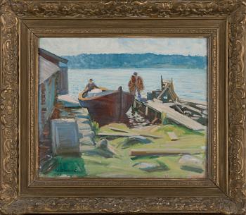 Verner Thomé, oil on board, signed and dated 1939.