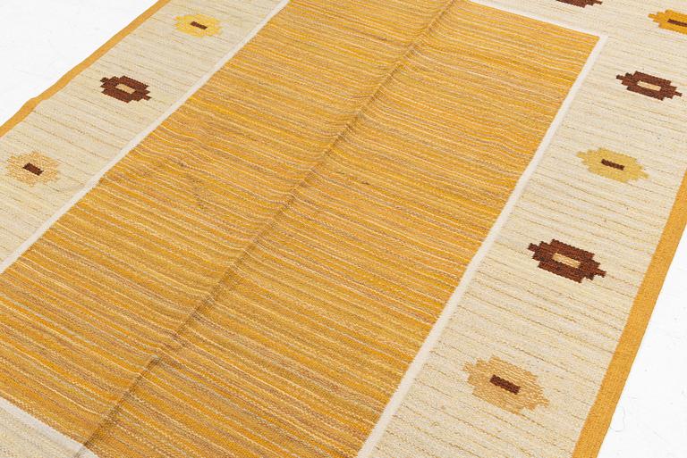 Aina Konge, attributed to, flat weave, signed AK, approx. 245 x 170 cm.