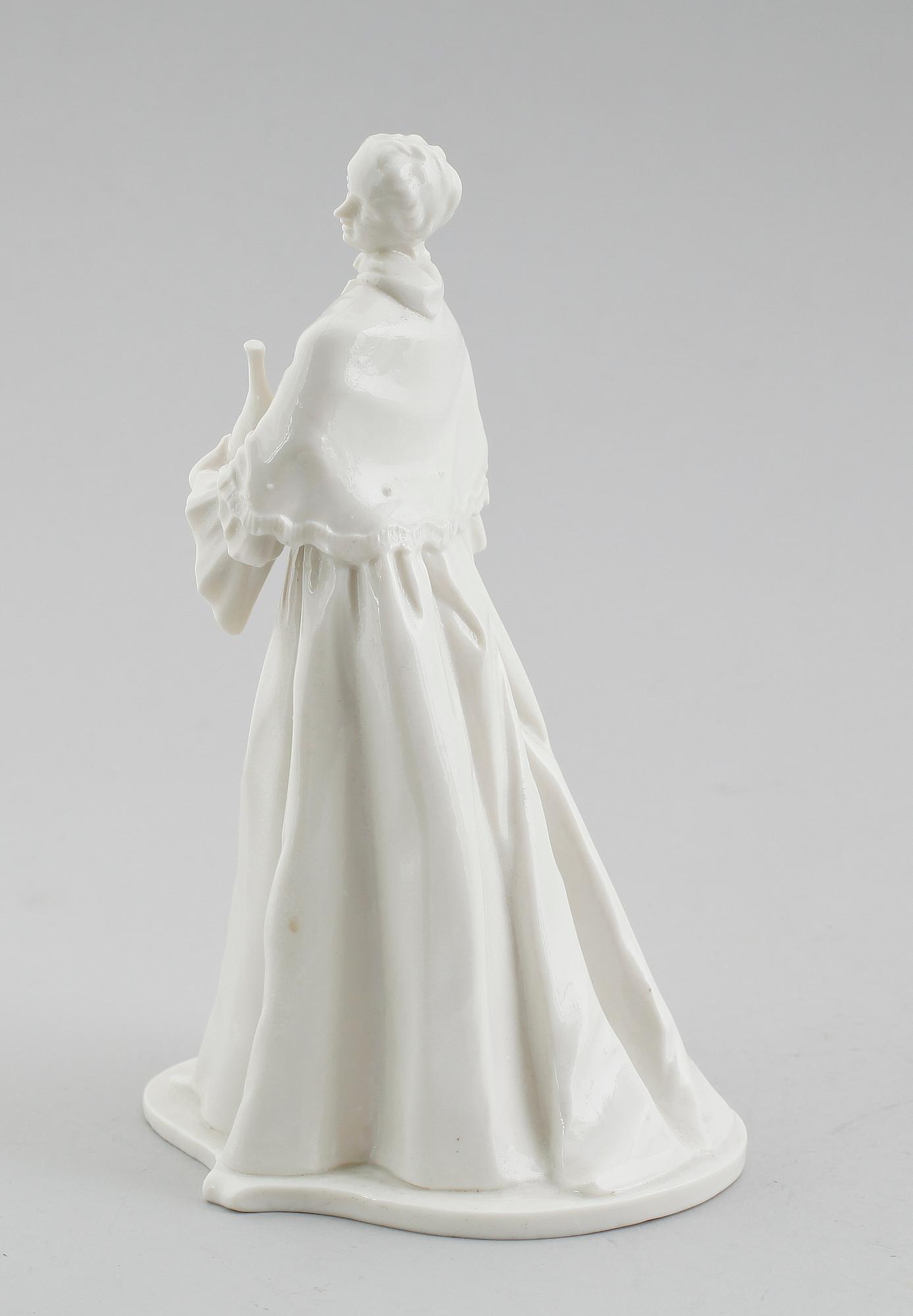 FIGUR, porslin, Nymphenburgliknande märke, 1900-tal.