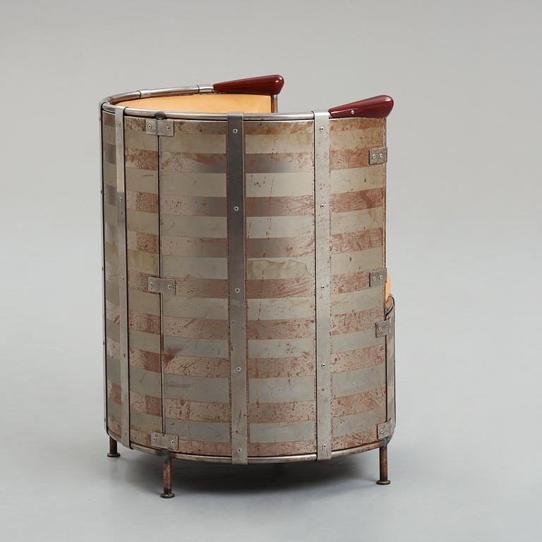 Mats Theselius, an easy chair, "Älgskinnsfåtöljen", Källemo, Sweden post 1991.