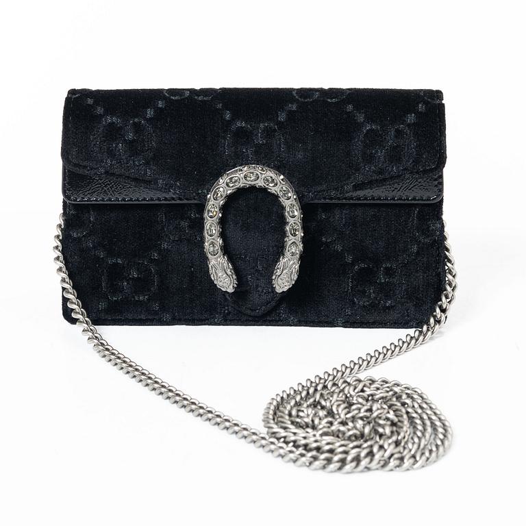 Gucci, Bag, "GG Embossed Velvet Dionysus Mini Shoulder Bag".