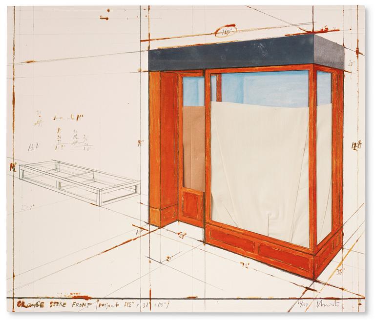 Christo & Jeanne-Claude, "Orange Store Front, Project".