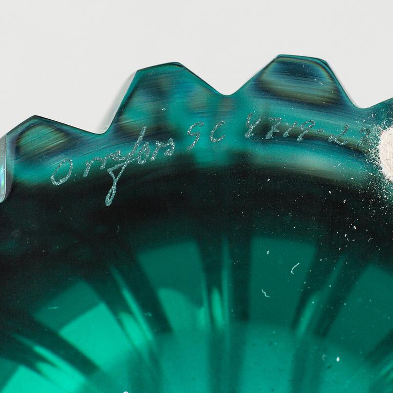 GUNNAR CYRÉN, vase, glass, Orrefors, signed.