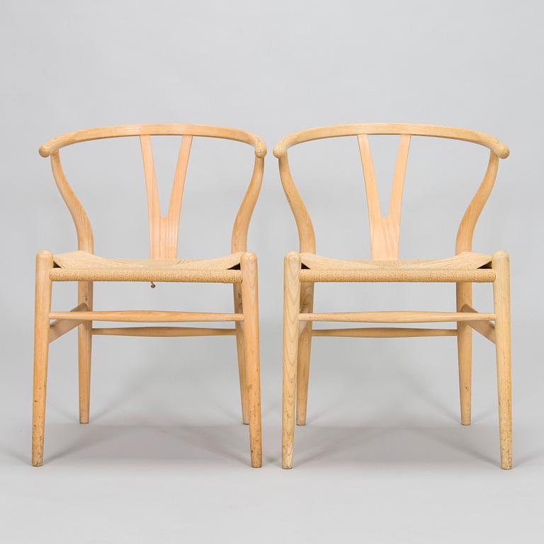 Hans J. Wegner, stolar, 8 st, CH-24 "Y-stolen" Carl Hansen & son. Danmark, 2000-tal.
