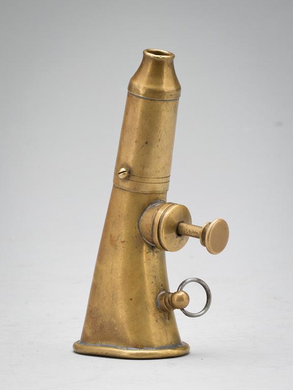 JAKTHORN, mässing, 18/1900-tal.