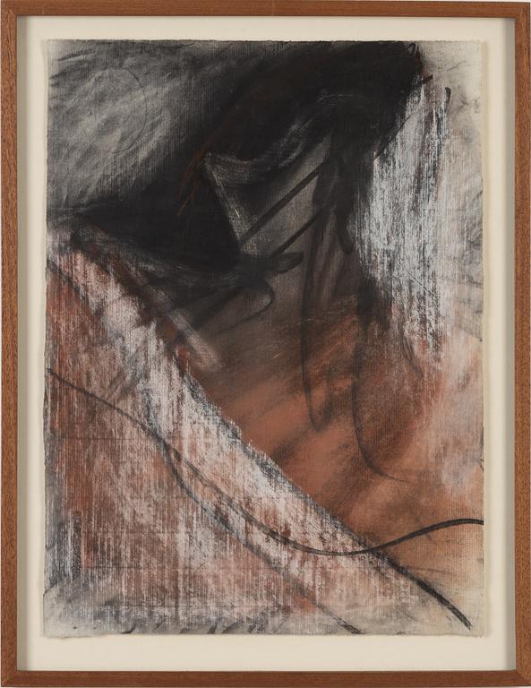 Claes Hake, mixed media on paper, signed.