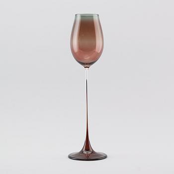 TULPANGLAS, glas, Nils Landberg, Orrefors, signerat.